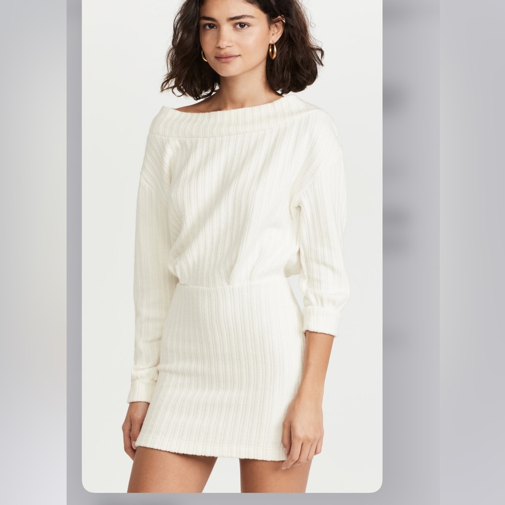 Line and Dot Off the Shoulder mini dress S